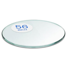 Dulles Glass 56 inch Round Glass Table Top - Tempered - 3/8" Thick Glass Surface, Safe Pencil Edge, Multipurpose for Dining Table, Patio, Coffee and End Table