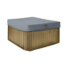 Hot Tub Cover/Spa Cover 18 Oz Waterproof - 100% Weather Resistant Outdoor Square Spa Cover with Elastic for Snug Fit (14" H x 96" W x 96" D, Grey)
