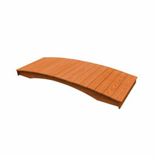 Keystone Amish Co. Pressure Treated Pine Plank Garden Bridge, 3' x 10', Redwood Stain
