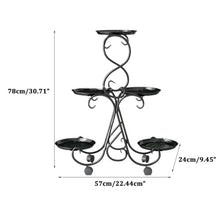 French Metal Plant Stand Indoor Outdoor Flower Rack 5 Tier Flower Pot Holder Shelf Wrought Iron Planter Display Rack Corner Vertical Plant Shelf Fashion Plant Ladder Rack For Garden Patio Lawn