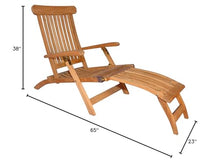 GOLDENTEAK Teak Steamer Chair