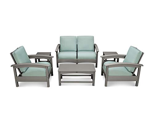 Trex Outdoor Furniture™ Rockport Club 6-Piece Deep Seating Conversation Set in Stepping Stone/Spa