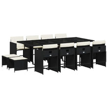 AMBERARD Patio Dining Set Set of 12 Black Furniture Set