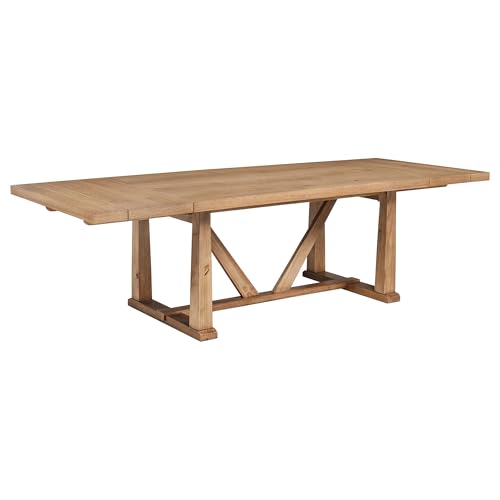 Coaster Middleton 106.5-Inch Extension Dining Table, Natural 108541