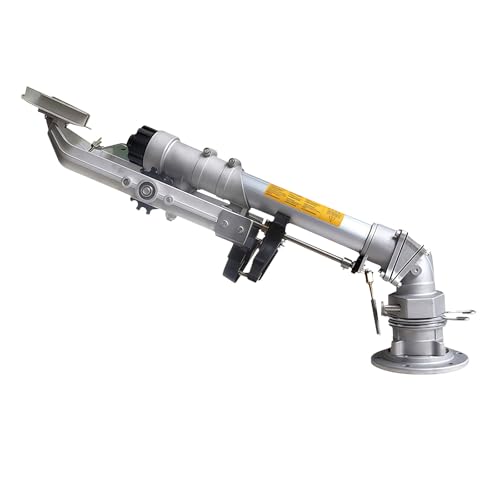 BANGBANGJI Farm Gun Irrigation Sprinkler, 360° Fully Rotating Impulse Impact Sprinkler, with Nozzle Set, Large Area Irrigation, for Farms Orchards Pasture Watering Model50+1.2mBracket
