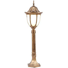 ZQHQYNQDFY Lamp Post Lights Outdoor, Creative Garden Lamp E27 Retro Street Light European Tradital s Pathway Lamp Metal Pillar Aluminum Outdoor Lighting for Courard & Park Detive Outdoor Lights