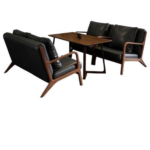 JOSOGO Outdoor Patio Furniture Set, Patio Conversation Set, Outdoor Table and Chairs, Lightweight Patio Set, Garden Lounge Set, Outdoor Seating for Small Space, Easy Assemble Patio Furniture(D)