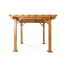 Christopher Knight Home Thayer Outdoor 10' x 10' Pergola Acacia Wood Teak