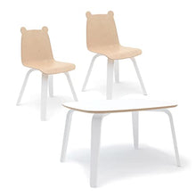 OEUF Bear Play Chairs and Table Set Birch