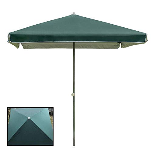 Parasol Umbrella Umbrella Cover Lightweight Large Protective Cover, Weather-Resistant Square Patio Umbrella for Small Bistro Dock, 8.2 Feet(Green A)