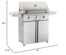 AOG American Outdoor Grill T-Series 30-Inch 3-Burner Propane Gas Grill - 30PCT-00SP