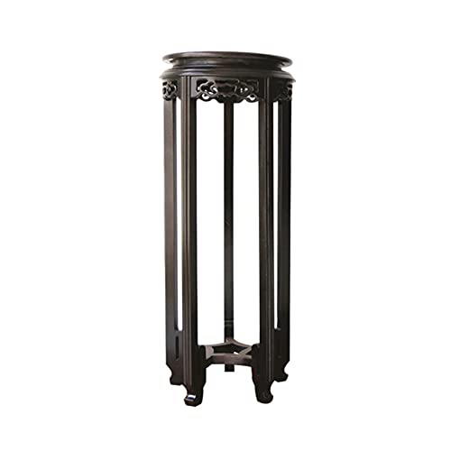 RWGOVLU Flower pot stand Wooden Plant Display Stand Base Vintage Round Shape Rack Modern Decorative Flower Pot Base Stand for Home Balcony Garden Plant stool