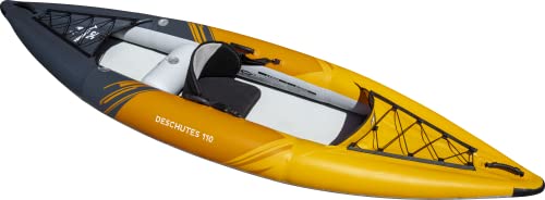 AQUAGLIDE Deschutes 110 Inflatable Kayak 1 Person Orange Black