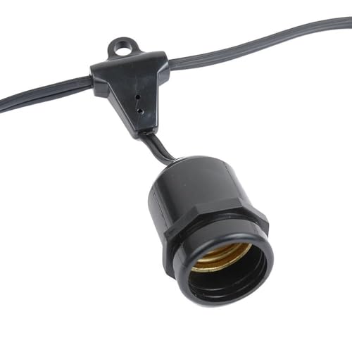 Novelty Lights 330 Feet Heavy Duty Commercial Grade Stringer, Black Wire