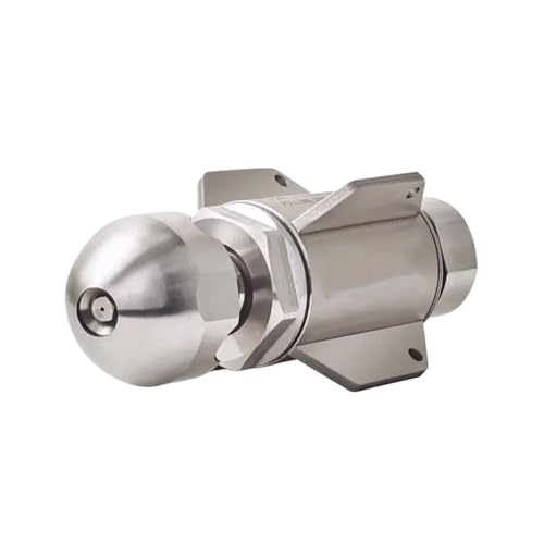 Bolisila High Pressure 2kg Pipeline Jet Drain Water Rotating Cutting Cleaning Nozzle Stainless Steel Sewer Jetter Nozzle(2kg 3l4Female 100L)