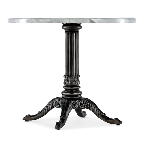 Hooker Furniture Charleston Stone-Top Bistro Table in Garden Black Finish