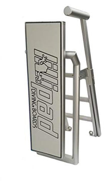 Lillipad Diving Board Pack - Includes Board, Under Mount, and Upgraded SEADEK Foam Grip Silver Anodized Cool Grey Undermount