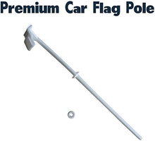 BANNER BUZZ MAKE IT VISIBLE Solid White Car Window Clip Flag Fade Resistant Vehicle for Patriotic, Sports Events, Parades - Premium - Double Side Printing (Pack of 50)