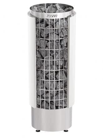 The Sauna Place Finlandia/Harvia Cilindro 11 Sauna Heater with Xenio Digital Wall Control (Includes Sauna Stones) Silver