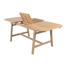 Christopher Knight Home Hawes Acacia Wood Extendable Dining Room Table for 4-6, Wooden Rectangular Extendable Dining Table, Solid Wood Farmhouse Outdoor Kitchen Table, Light Teak