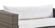 Tommy Hilfiger Oceanside Patio Rattan Outdoor Furniture Collection with All-Weather Brown Resin Wicker Frame, Porch or Pool, Garden, Sofa