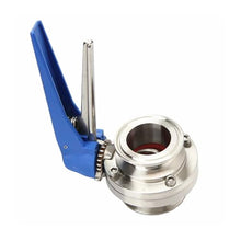 TQKEBWGW Squeeze Trigger Butterfly Valve Tri Clamp Stainless Steel SS304 57mm/63mm/76mm/89mm/102mm/108mm(108mm Ferrule 119)
