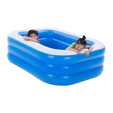 Inflatable Pools for Kids and Adults Lounge Water Party Air Swimming Pool Suitable for Outdoor Garden Backyard Portable 180x140x60 Cm Backyard Wa
