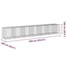 YNGBHFNOP Extra Large Galvanized Gabion Basket for Outdoor Landscaping, Heavy Duty 1800kg Capacity Rock Cage, Silver Metal Retaining Wall Planter for Garden Patio Decoration