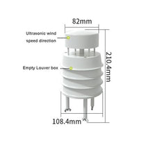 Wind Speed and Direction Sensor, Monitoring Integrated Weather Station Transmitter(Small,0-10V Output)