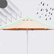 CWENZXDIA Patio Umbrella Aluminum Alloy 8 Ribs Outdoor Umbrella Cloth Patio Beach with Marble Base Outdoor