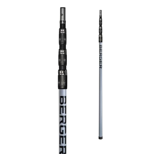 BERGER ArboRapid Telescopic Pole – 4-Part Professional Arborist Tool, Extends from 5.74 to 20.34 Ft, Carbon Fiber & Fiberglass Design – 76004