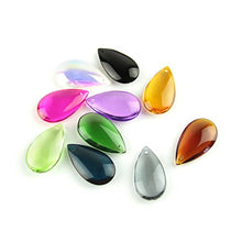 38mm/50mm Mixed Colors Water Drop Prisms for Lighting Crystal Chandelier Suncatcher Ornament Lighting Lamp Hanging Decoration,50mm 100pcs
