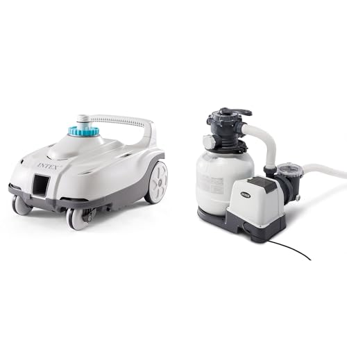INTEX Krystal Clear 2,100 GPH Sand with Automatic Pool Vacuum Cleaner