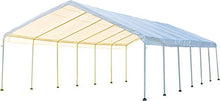 ShelterLogic 18' x 40' SuperMax Heavy Duty Steel Frame Canopy White