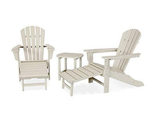 POLYWOOD Palm Coast Ultimate Adirondack Chair 3-Piece Set with Hideaway Ottoman