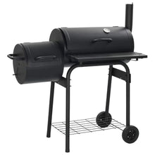 KGFHERENB Classic Charcoal BBQ Offset Smoker Grill with Wheels