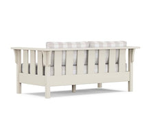 Martha Stewart by POLYWOOD® Acadia Deep Seating Loveseat in Sand/Buffalo Plaid Dune Burlap