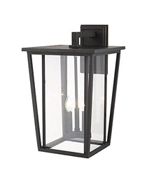 Z-Lite 571XL-BK 3 Light Outdoor Wall Sconce Black