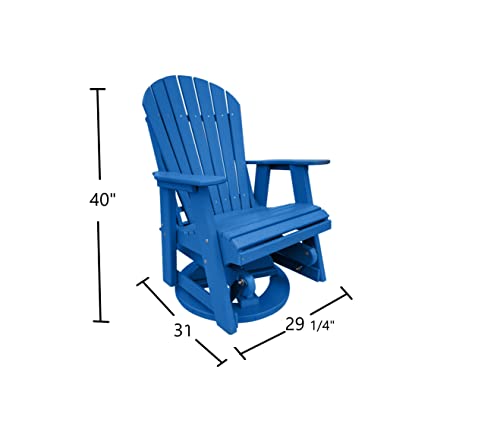 Phat Tommy Outdoor Swivel Glider Chair - Blue