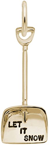 Rembrandt Let It Snow Shovel Charm - Metal - 10K Yellow Gold