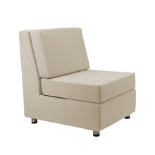 FDP Outdoor Modular Club Chair Featuring Sunbrella Fabric - Weather-Resistant, Fade-Resistant, Assembled Patio Furniture with Cover Included for Backyard, Poolside Seating - Spectrum Sand