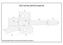 Generic Boat EVA Faux Teak Decking Floor for 2012 Sea Ray 260 SD Cockpit Kit