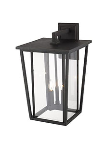 Z-Lite 571XL-ORB 3 Light Outdoor Wall Sconce, Oil Rubbed Bronze