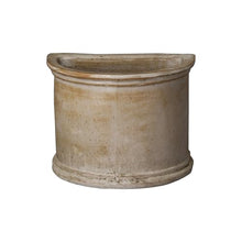Emissary - Semicircle Pot White Wash St 15x10X11 D