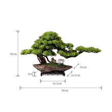 YXIANG56Q Fake Plants Home Simulation Bonsai Living Room Entrance Office Desktop Decorative Pine Tree Ornaments Landscaping Bonsai Tree