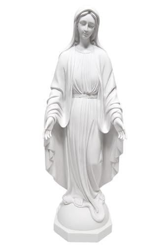 Vittoria Collection 31" Our Lady of Grace Virgin Mary Madonna Catholic Religious Statue Sculpture Indoor Outdoor Garden Made in Italy