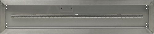 American Fireglass Stainless Steel Linear Drop-in Fire Pit Pan and Burner, 36 by 6-Inch