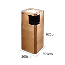 Hhaoran-9863 Ashtray Trash Can Hotel Lobby Stainless Steel Trash Can Vertical Shopping Mall Elevator Entrance Hotel Corridor Lobby Ashtray Standing Ashtray Outdoor for Patio (Color : C)