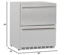 Summerset 24" 5.3c Deluxe Outdoor Rated 2-Drawer Refrigerator