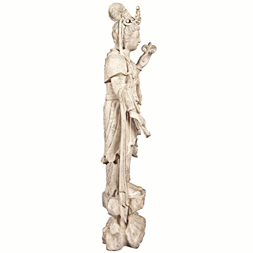 Design Toscano Guan-Yin Patroness of Compassion Outdoor Garden Statue 54" Antique Stone